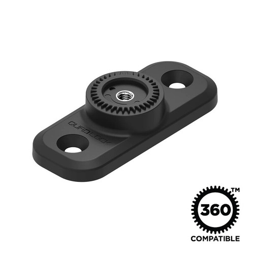 Quad Lock QLP-360-F2H 360 Base - Flat Rectangle 2 Hole