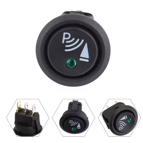 Parking sensor rocker switch 3 Pin round with LED