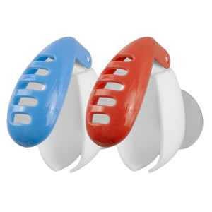 Travelon Set of 2 Anti-Bacterial Toothbrush Covers - Red/Blue