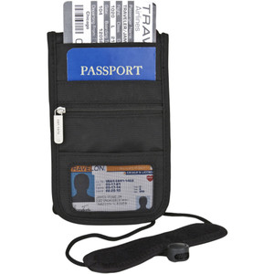 Travelon RFID Classic Deluxe Boarding Pouch - Black Travelon RFID Classic Deluxe Boarding Pouch - Black