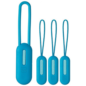 Go Travel Bag ID Tag and Zip Pullers - Blue