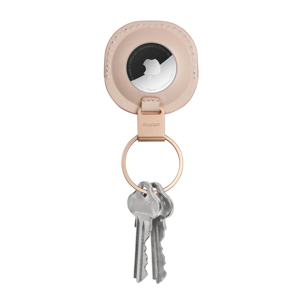 Orbitkey Leather Holder for AirTag - Blush