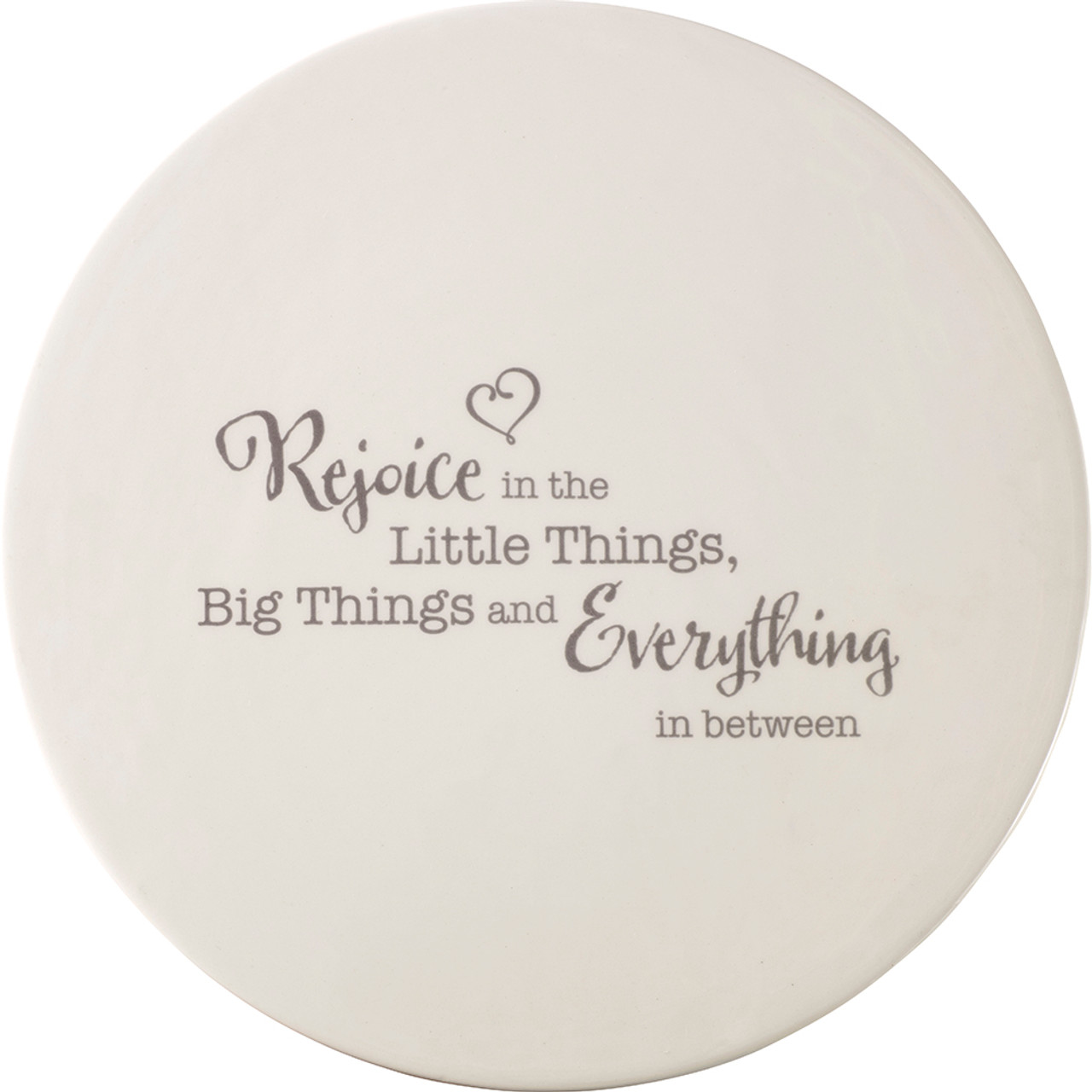 Easter Gift, “rejoice In The Little Things Pedestal Plate”, #192401