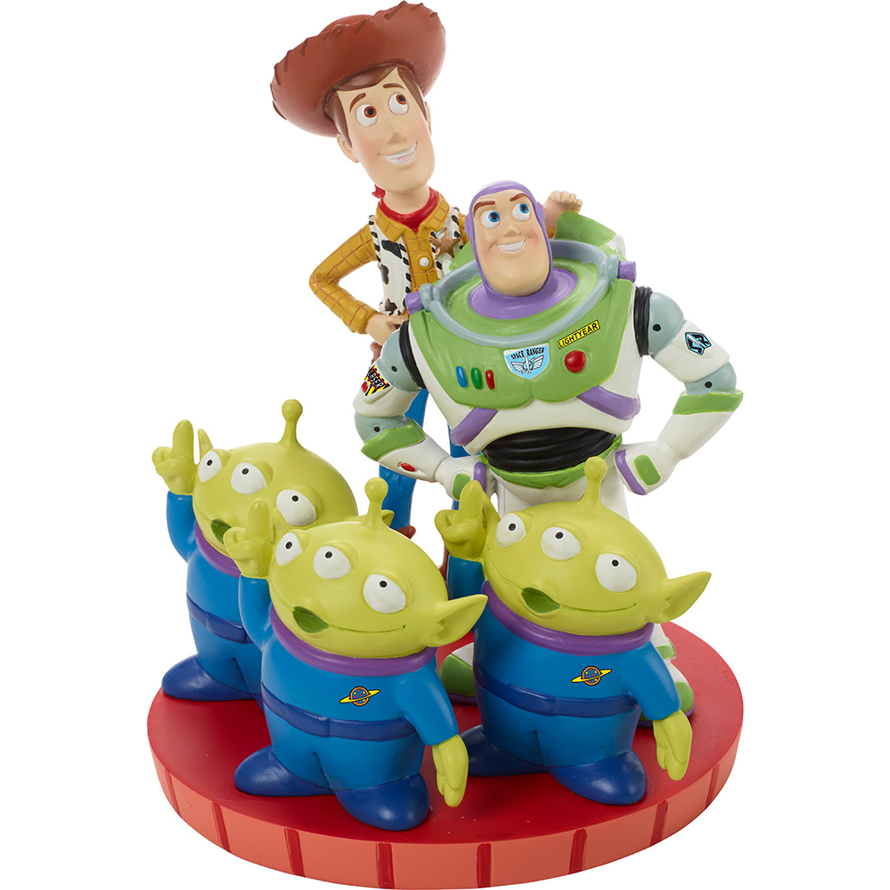 Un fiel Despido honor Precious Moments 191701 Disney Showcase Toy Story We Look Up To You Woody  Buzz and Martian Bisque Porcelain Figurine