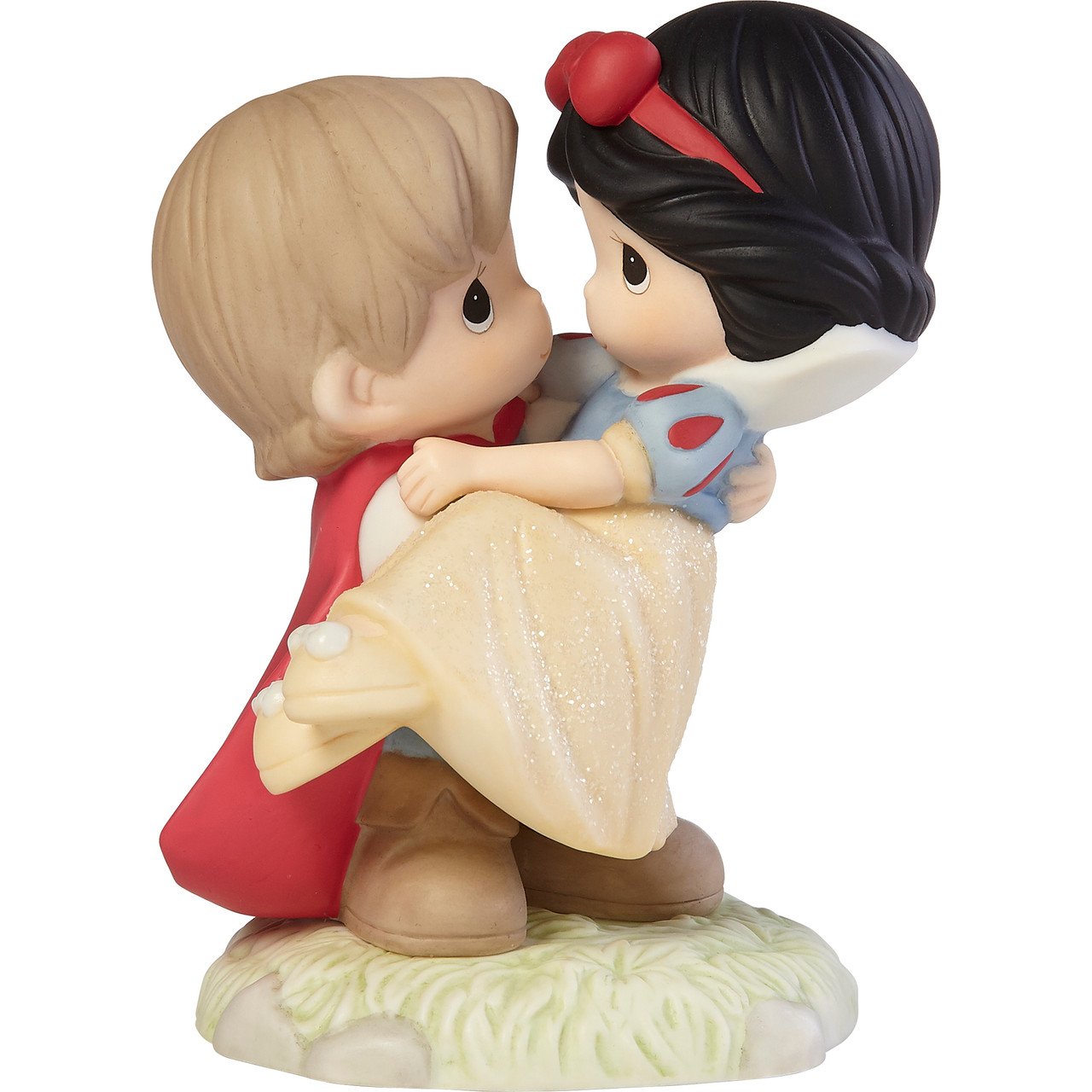 Precious Moments 3064 Disney Snow White And The Seven Dwarfs And They Lived Happily Ever After Bisque Porcelain Figurine