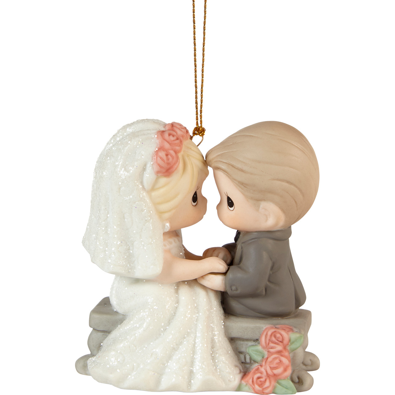 Let Your Heart Give You Joy Precious Moment Wedding Cake Topper -  JustCakeToppers.com