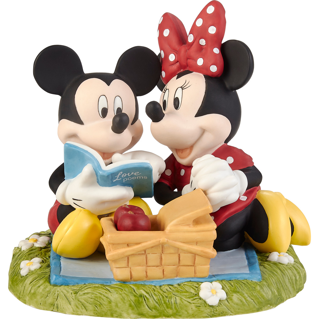 Precious Moments 213701 Disney Mickey Mouse and Minnie Mouse You Are My  Sunshine Bisque Porcelain Figurine