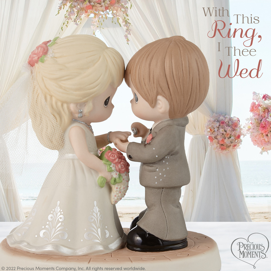 Precious Moments 222009 With This Ring, I Thee Wed Bisque Porcelain