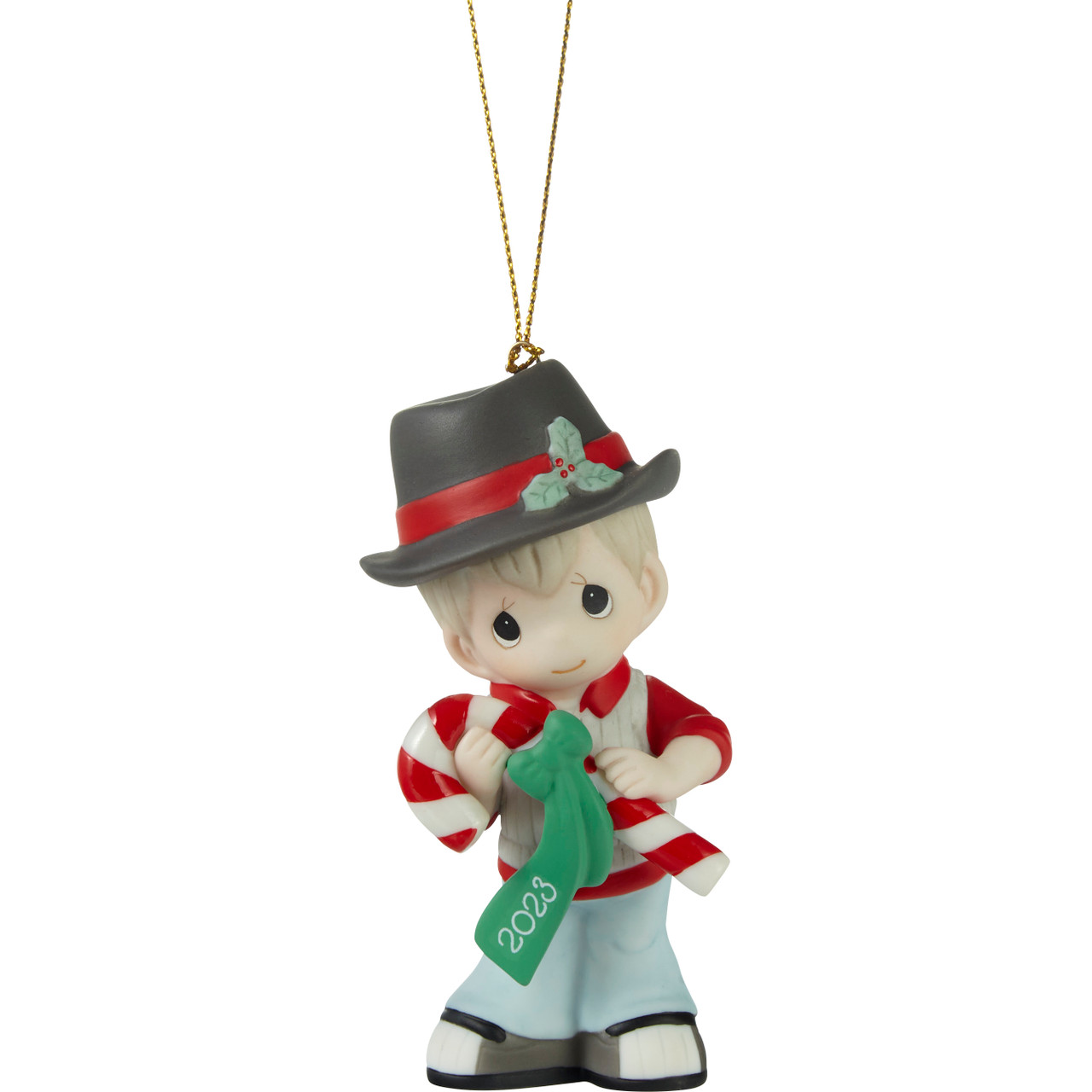 Sweet Christmas Wishes 2023 Dated Boy Ornament