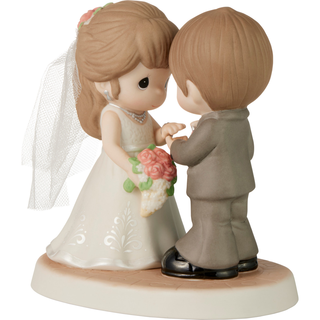 Precious Moments 222009E With This Ring, I Thee Wed Brunette Porcelain