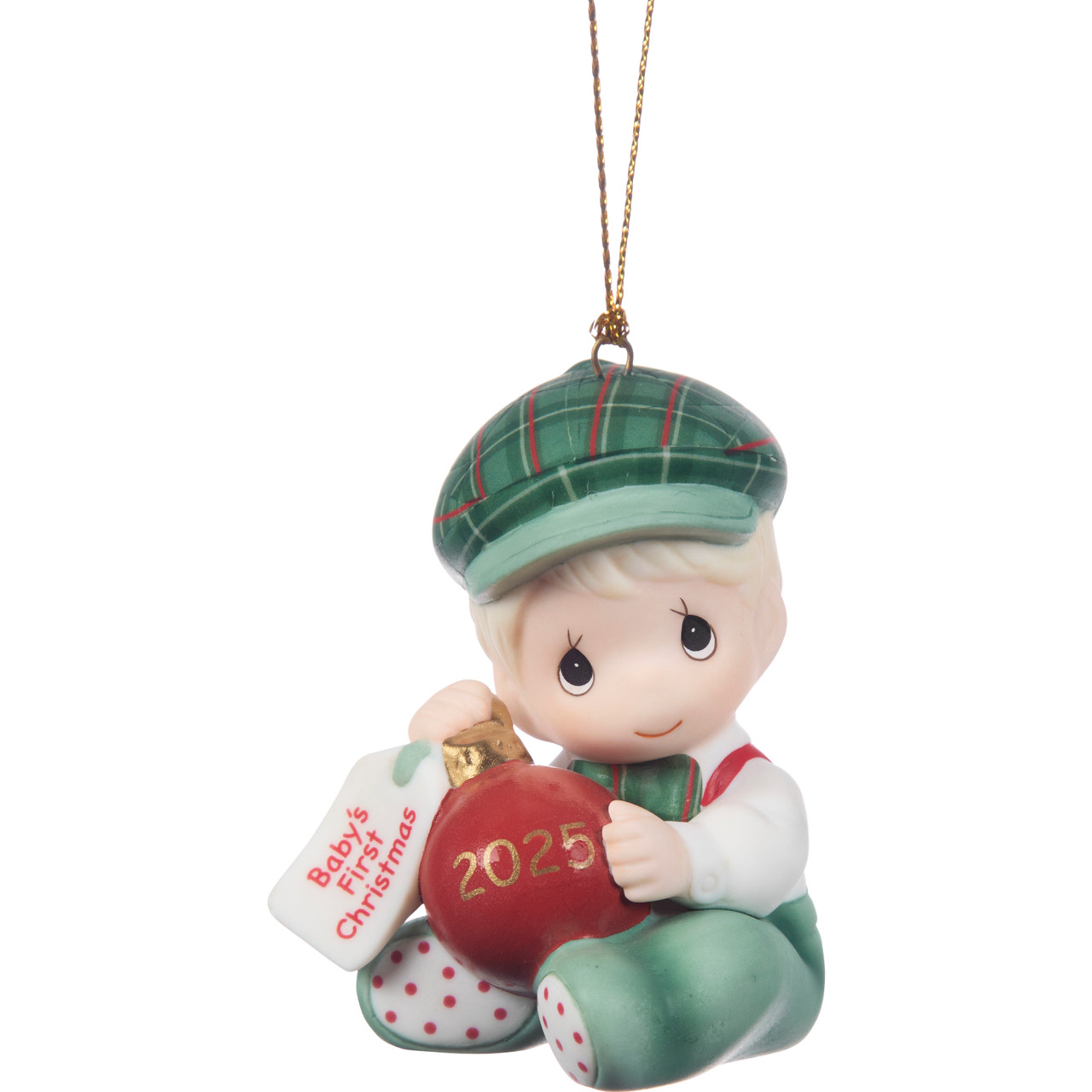 Baby Boy Precious Moments Baby's First Christmas Ornament