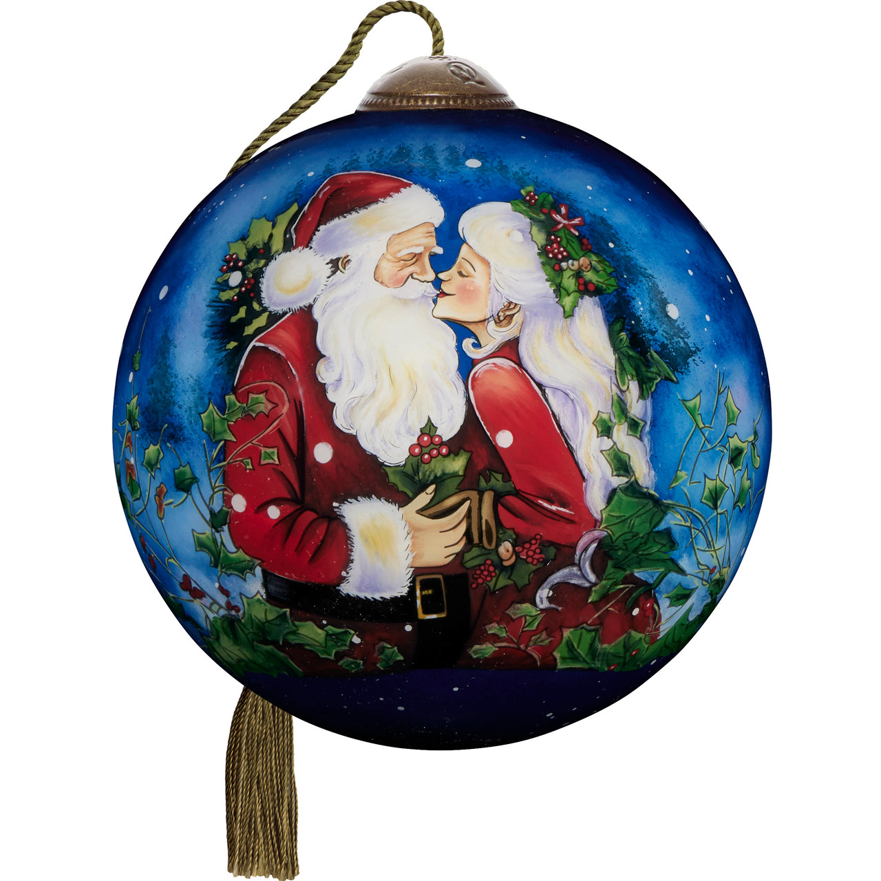Ne'Qwa Art 7251104 Merry Kiss-mas Claudia McKinney Hand-Painted