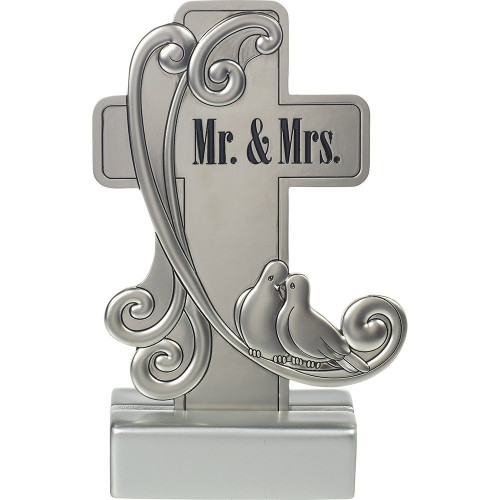 Mr. & Mrs., Table Top Cross, Zinc Alloy