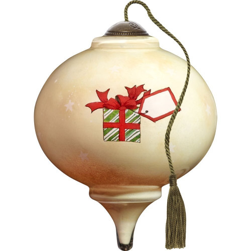 hand painted baby's first christmas ornament