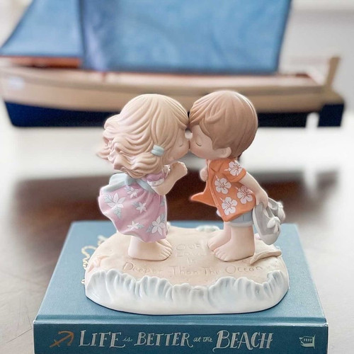 Our Love Is Deeper Than The Ocean, Bisque Porcelain Figurine