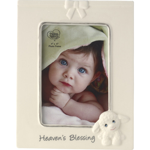 Heaven’s Blessing, Lamb Photo Frame, Ceramic Heaven’s Blessing, Lamb Photo Frame, Ceramic