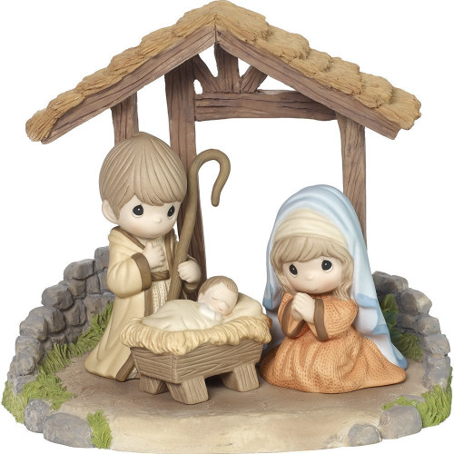 O Come Let Us Adore Him, 4-Piece Nativity Set