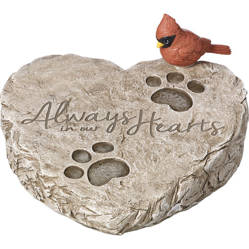 Always In Our Hearts, Garden Stone, Resin
