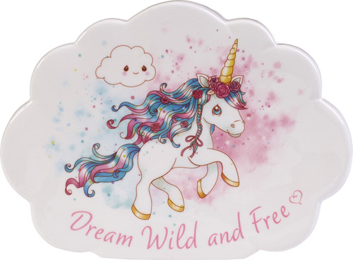 Dream Wild And Free, Unicorn Ceramic Piggy Bank