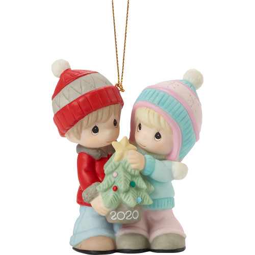 precious moments christmas ornaments 2020 Precious Moments 201004 Our First Christmas Together 2020 Dated Couple Bisque Porcelain Ornament precious moments christmas ornaments 2020