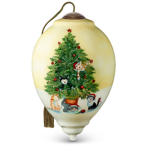 Christmas Tree Cats Ornament