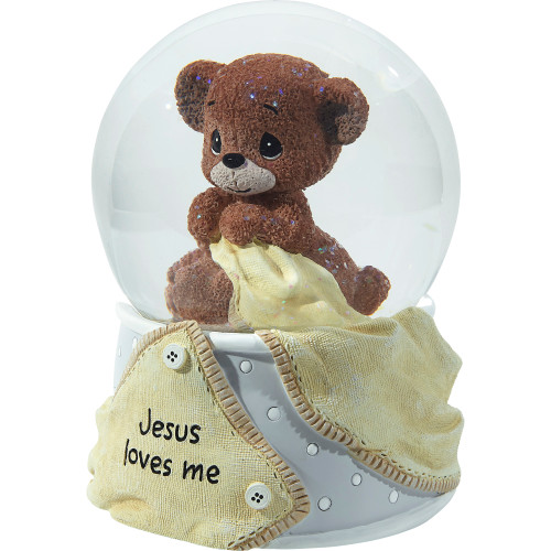 Jesus Loves Me Musical Snow Globe