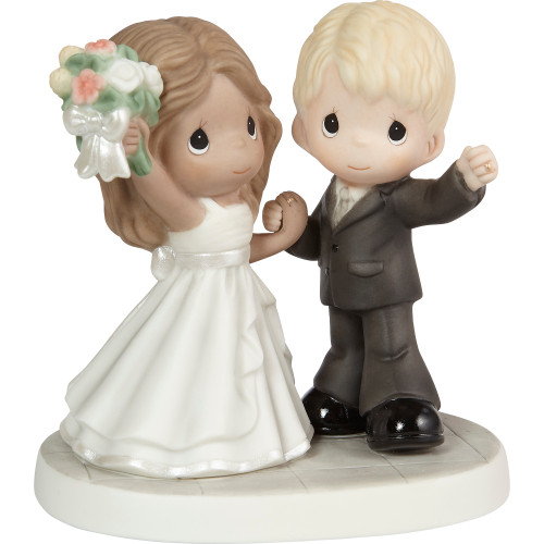 Amazon.com: Precious Moments 172007 Best Day Ever Bride & Groom Bisque  Porcelain Figurine & Wedding Cake Topper , White : Grocery & Gourmet Food