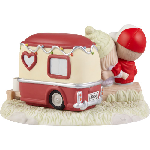 Precious Moments 221035 Wishing You A Merry Camper Christmas Limited Edition  Bisque Porcelain Figurine