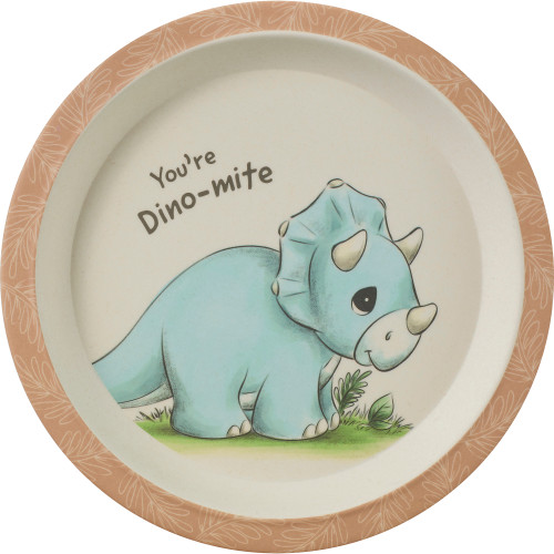 Precious Moments 223408 You’re Dino-mite Bamboo 5-Piece Mealtime Gift Set