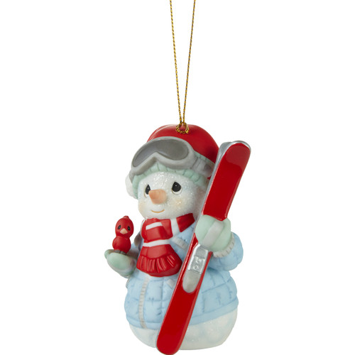 ‘Tis The Ski-son To Be Jolly Annual Snowman Ornament