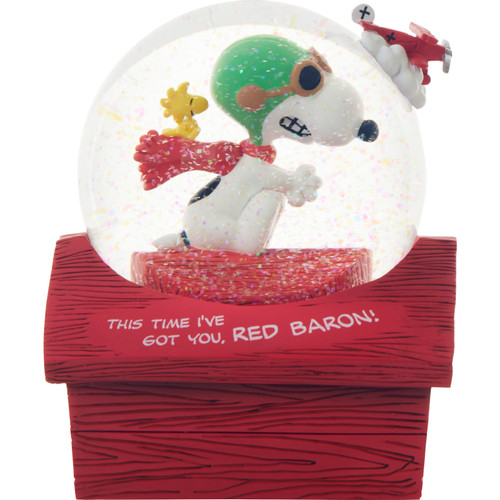 Peanuts This Time I’ve Got You, Red Baron! Musical Snow Globe Peanuts This Time I’ve Got You, Red Baron! Musical Snow Globe