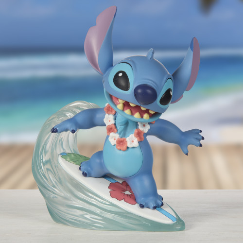 Precious Moments 242715 Riding The Waves Disney Stitch Resin Figurine