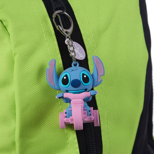 Disney Stitch on Tricycle Backpack Clip Disney Stitch on Tricycle Backpack Clip