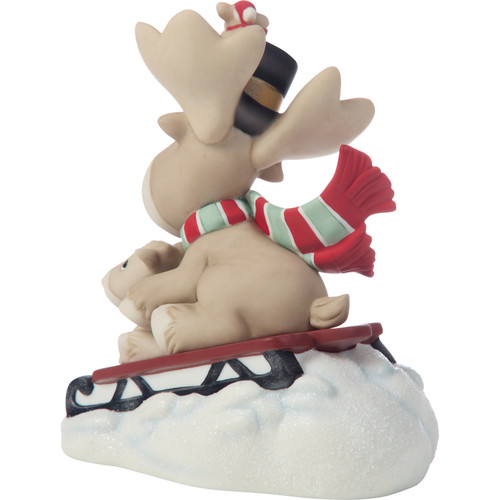Dashing Through The Snow With Christmoose Cheer Figurine