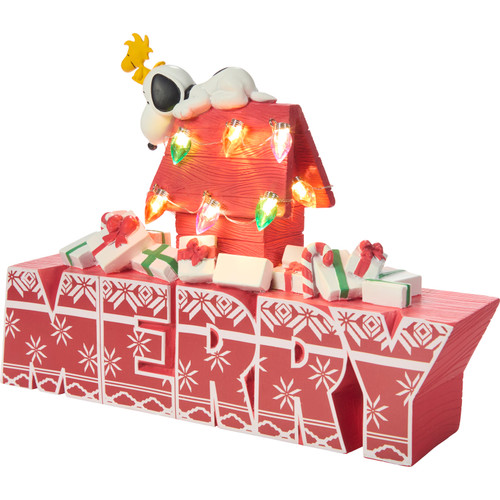 Wishing You A Very Merry & Cozy Christmas Lighted Figurine