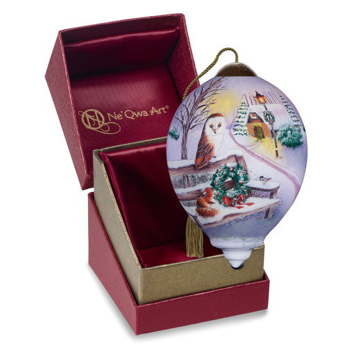 Friendship Glows In Winter Snows Ornament