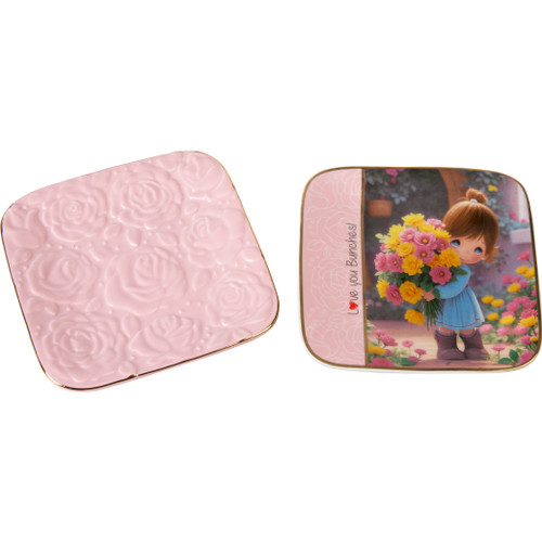 Love You Bunches! Trinket Trays, Girl, Set Of 2