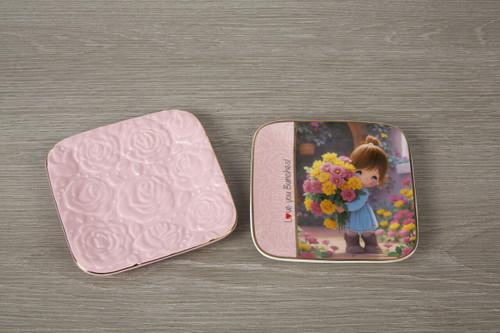 Love You Bunches! Trinket Trays, Girl, Set Of 2