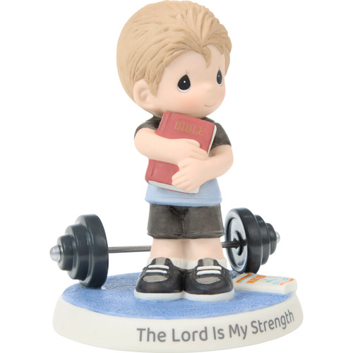 The Lord Is My Strength Boy Figurine