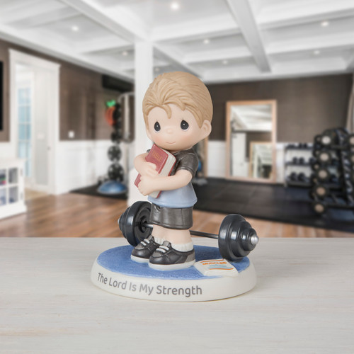 The Lord Is My Strength Boy Figurine