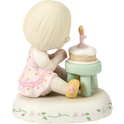#260924 Precious Moments Birthday Gifts Bisque Porcelain Figurine Age 11” “Growing In Grace Blonde Girl 