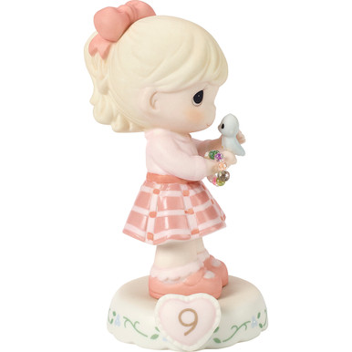 Growing In Grace, Age 9, Blonde Girl Figurine