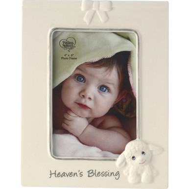 Heavens Blessing, Lamb Photo Frame, Ceramic