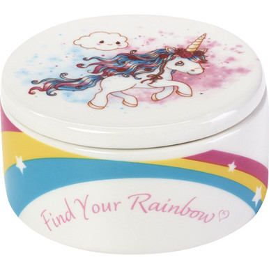 Find Your Rainbow, Ceramic Covered Box