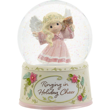 Ringing In Holiday Cheer Annual Angel Musical Snow Globe