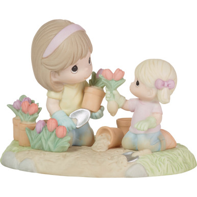 A Mothers Love Makes A Garden Grow Girl Figurine