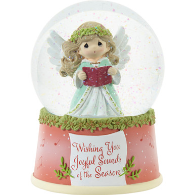 Wishing You Joyful Sounds Of The Season Annual Angel Musical Snow Globe