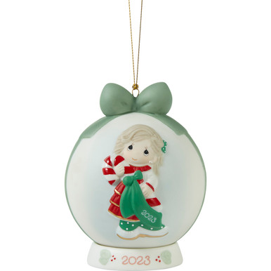 Sweet Christmas Wishes 2023 Dated Ball Ornament