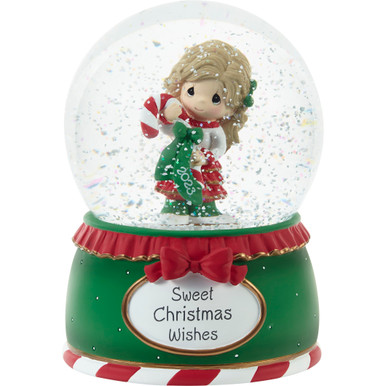 Sweet Christmas Wishes 2023 Dated Musical Snow Globe