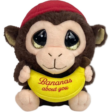 Bananas Monkey Valentine's Day Stuffed Animal